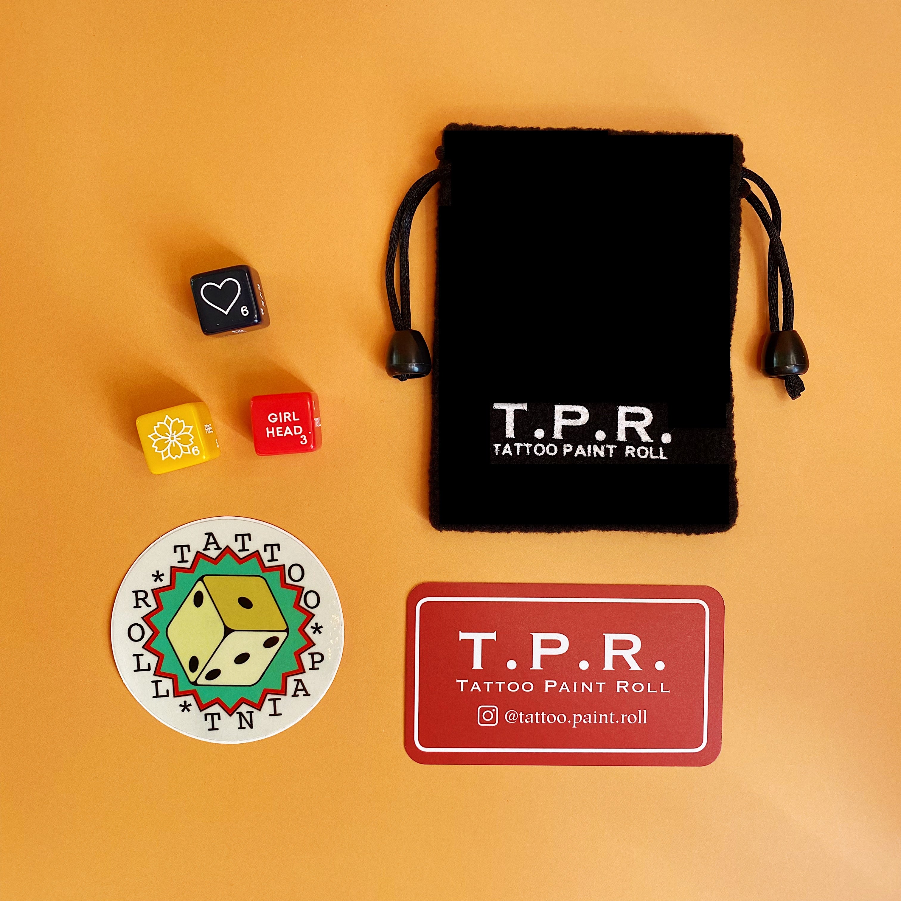 Tpr Sticker The Classic 3 Dice Set – Tattoo Paint Roll